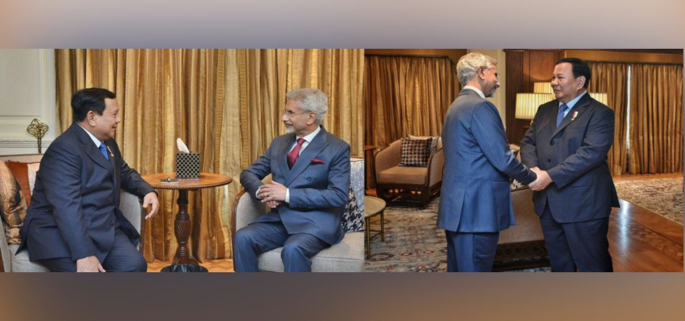 Dr. S. Jaishankar, Minister of External Affairs of India called on President Prabowo Subianto of Indonesia at the start of his State visit to India -  24 January, 2025